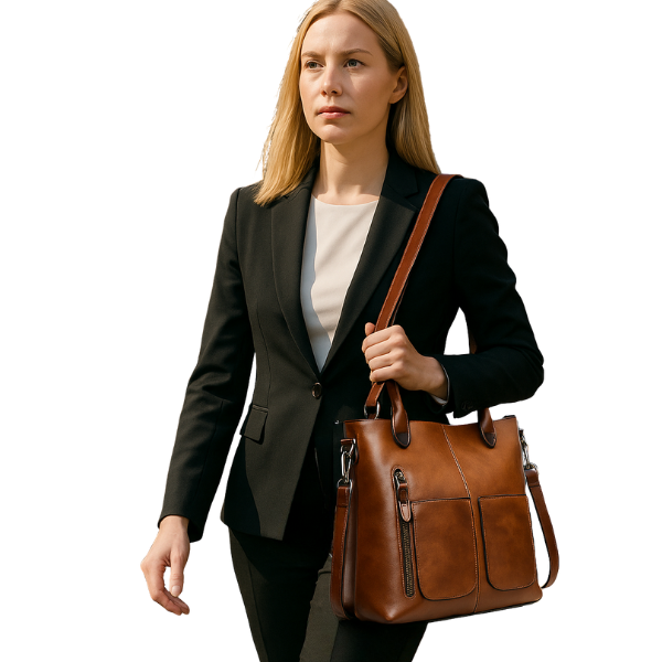 Women's Retro Tote Bag Simple Crossbody Bag