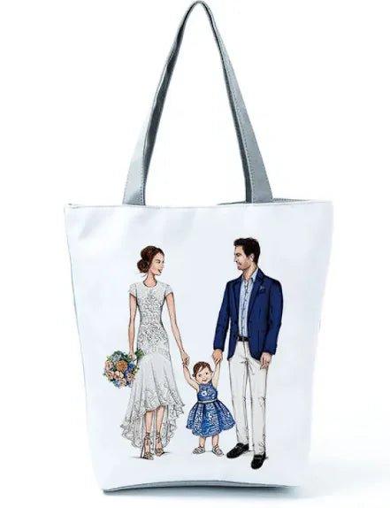 Cute Cartoon Super Mama Print Bag Travel Shoulder - Buy That Thang