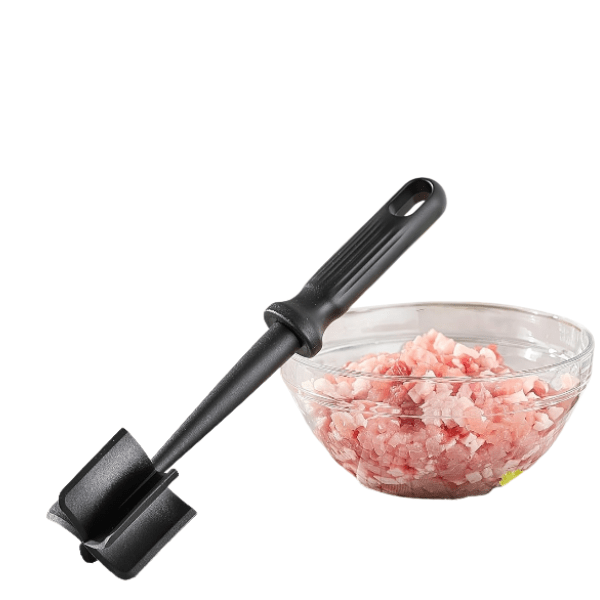 Upgraded Heavy - Duty Manual Meat Chopper & Masher with Heat - Resistant Non - Stick Nylon Head, Sharp Blades & Ergonomic Handle - Multi - Purpose Kitchen Tool for Ground Beef, Potatoes, Veggies, Food - Mincing, Chopping, Smashing - Buy That Thang