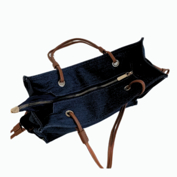 Retro Women's Denim Letter Tote Material Shoulder Bag Shoulder & top-handle Bag Casual Handbags