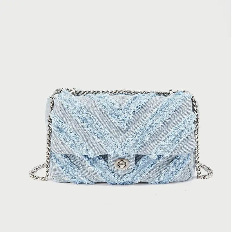 Denim Chain Bag - Buy That Thang