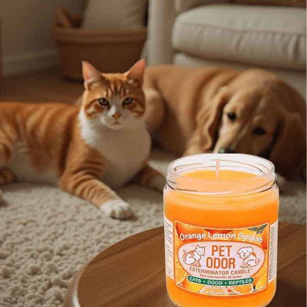 0 Pet Odor Exterminator Candle Orange Lemon Splash - Buy That Thang