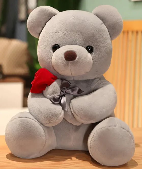 Hugging Roses Teddy Bear Plush Pillow - Buy That Thang