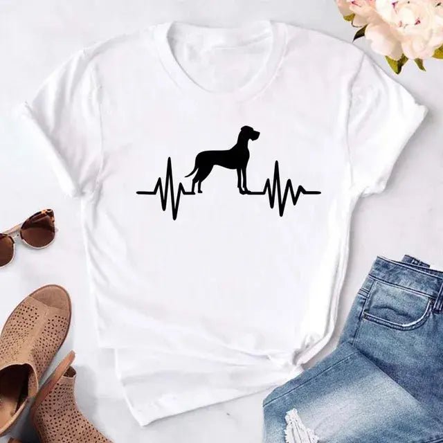 Cute Women's Dog Mom Graphic T-Shirt - Buy That Thang