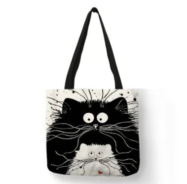 Linen Cat Shoulder Bag - Buy That Thang