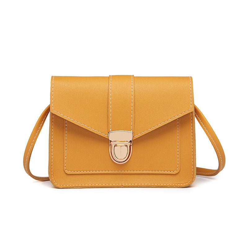 Fashion Small Crossbody Bags for Women Mini PU Leather Shoulder Messenger Bag for Girl Yellow Bolsas Ladies Phone Purse - Buy That Thang