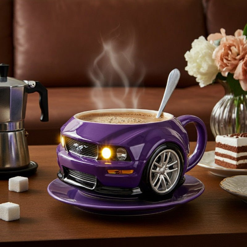 Car - Shaped Stainless Steel Coffee Mug – Handmade, Durable, Novelty Office Cup, Ideal Gift for Car Fans - Buy That Thang