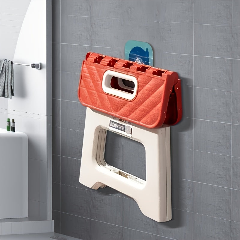 Household Foldable Footstool - (1pc) Anti-slip Surface Footstool, Height 8.7 Inches, Weight Capacity Up to 310 Pounds - ABS Sturdy And Lightweight Plastic Foldable Footstool, Suitable for Kitchen, Bedroom, Bathroom And Living