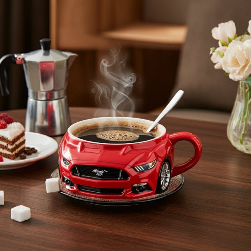 Car - Shaped Stainless Steel Coffee Mug – Handmade, Durable, Novelty Office Cup, Ideal Gift for Car Fans - Buy That Thang