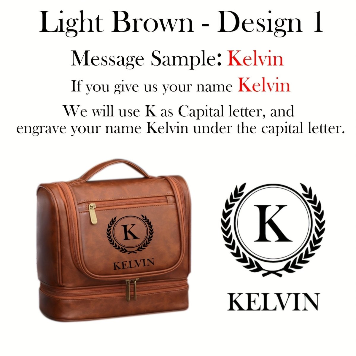 Personalized Men's Large - Capacity Travel Tote Bag - Custom Name/Initials, Elegant Organizer with Multiple Compartments, Hangable Design & Golden - Tone Hardware, Durable for Business, Vacation, Formal Events - Ideal Gift for Hu - Buy That Thang