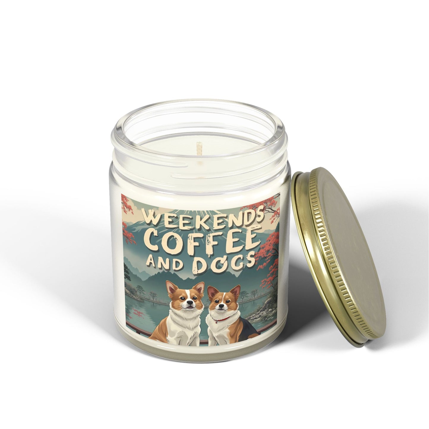 Candles Coconut Apricot Wax Coffee Dogs Scented
