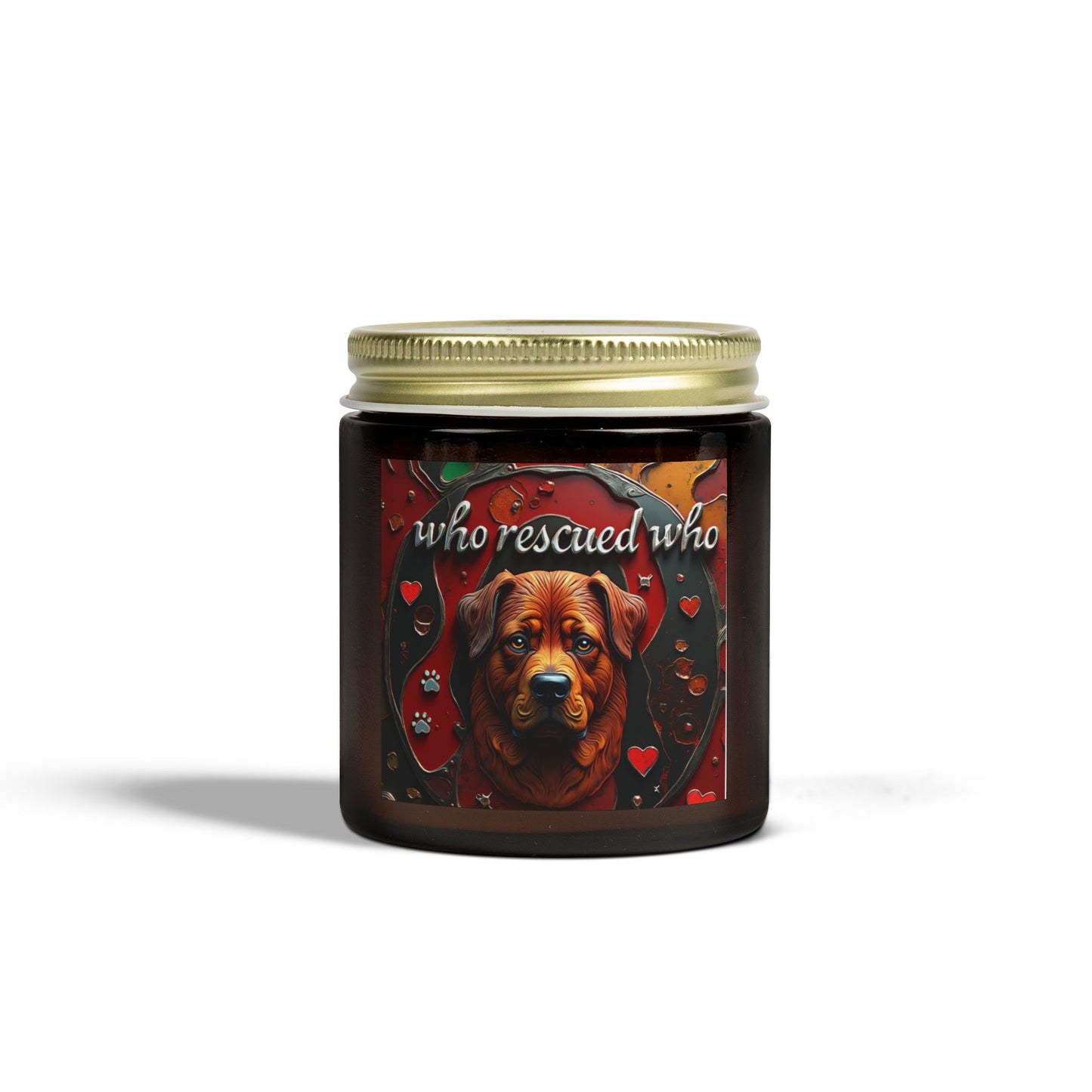 Candles-Coconut Apricot Wax, Who Rescued Who Scented Candle