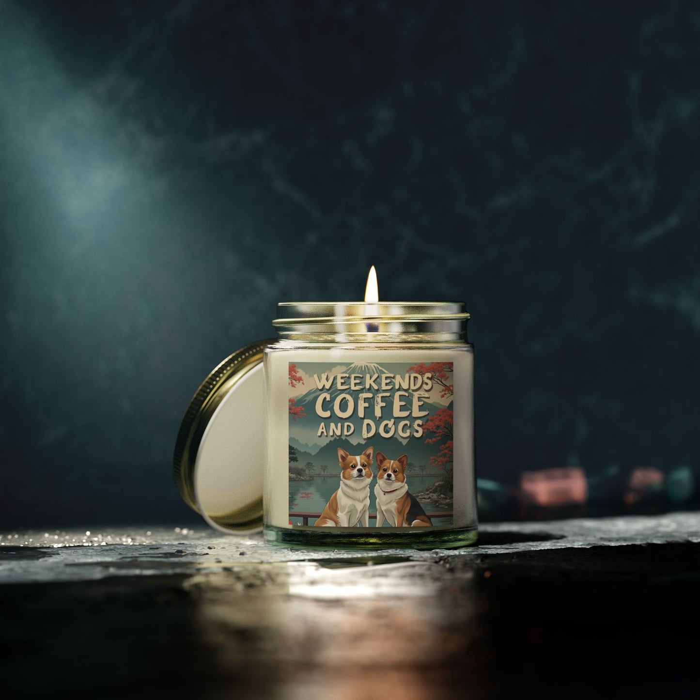Candles Coconut Apricot Wax Coffee Dogs Scented