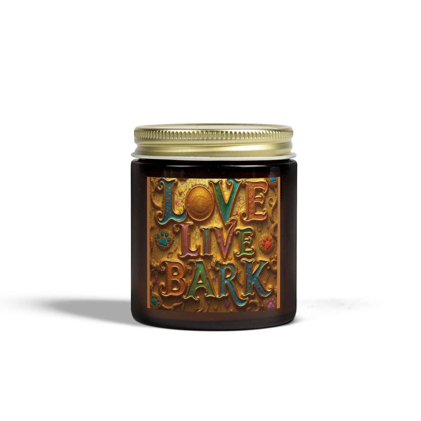 Candle, Love Live Bark Scented, Coconut Apricot Wax