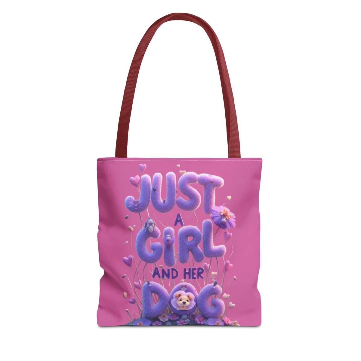 Dog Lover Tote Bag - Just a Girl and Her Dog Design - Buy That Thang
