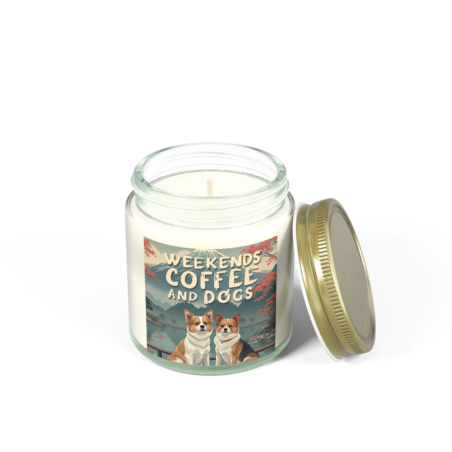 Candles Coconut Apricot Wax Coffee Dogs Scented