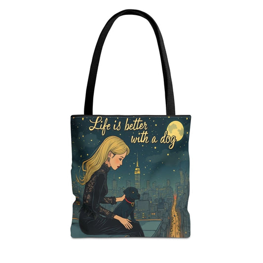 Dog Lover Tote Bag - Life is Better with a Dog 2 - Buy That Thang