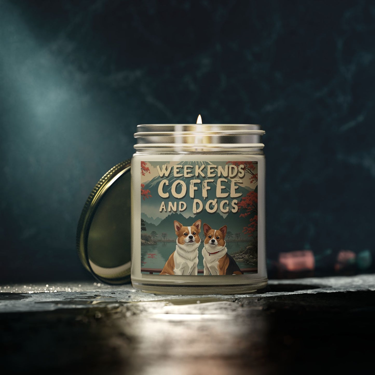 Candles Coconut Apricot Wax Coffee Dogs Scented