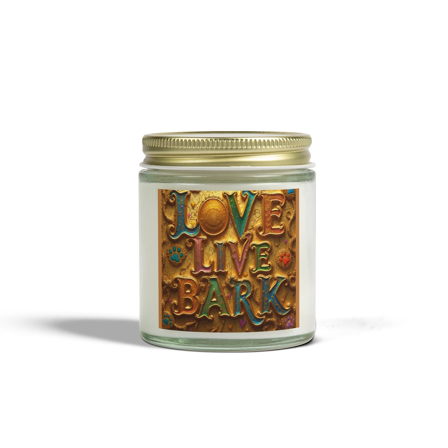 Candle, Love Live Bark Scented, Coconut Apricot Wax
