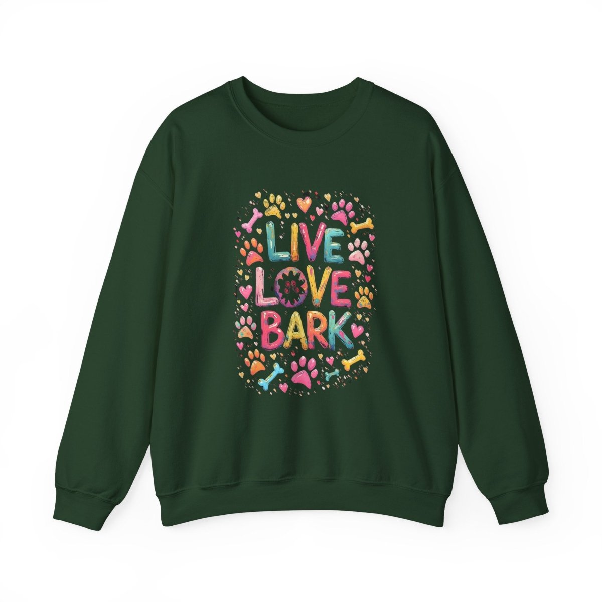 Crewneck Sweatshirt - Live Love Bark - Buy That Thang