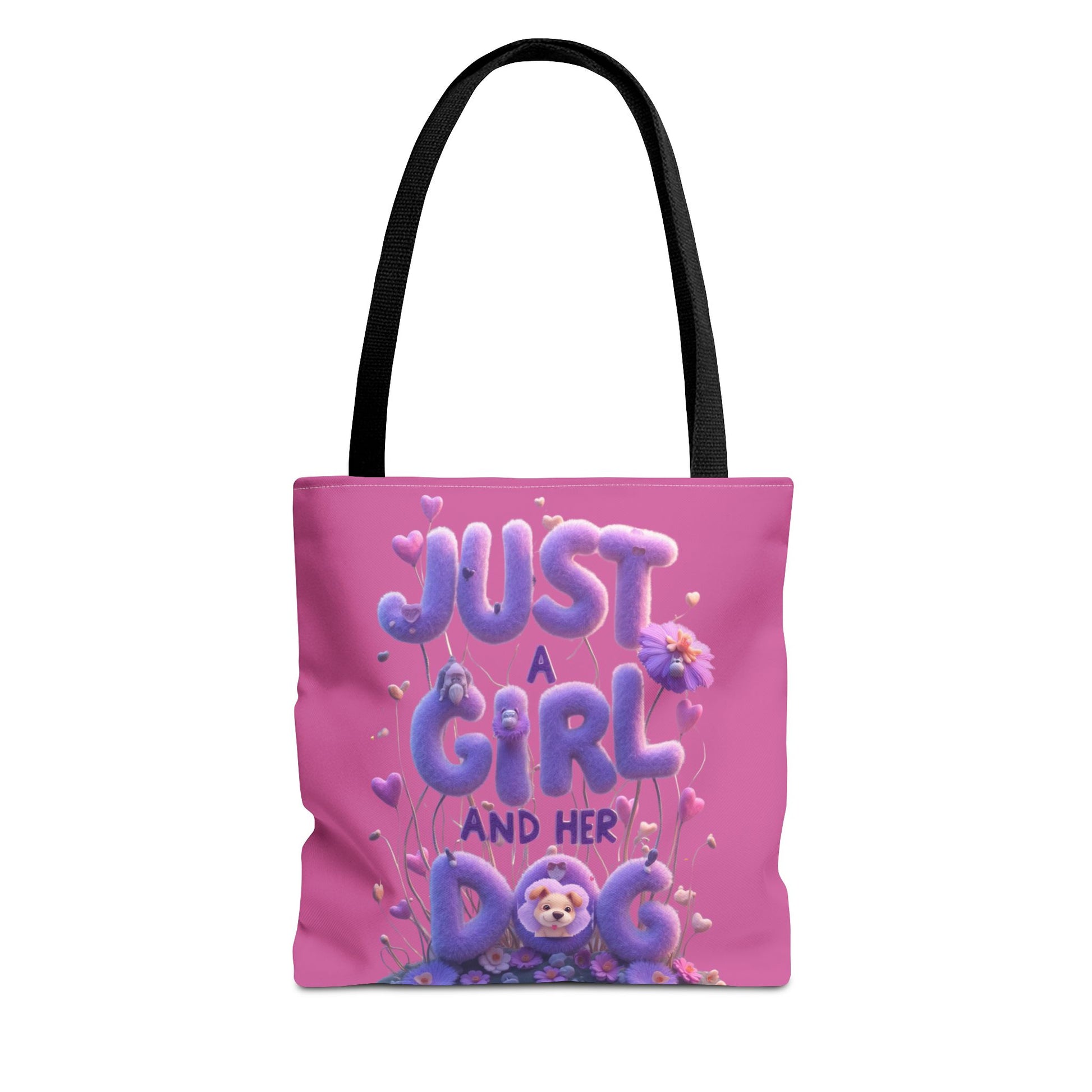 Dog Lover Tote Bag - Just a Girl and Her Dog Design - Buy That Thang