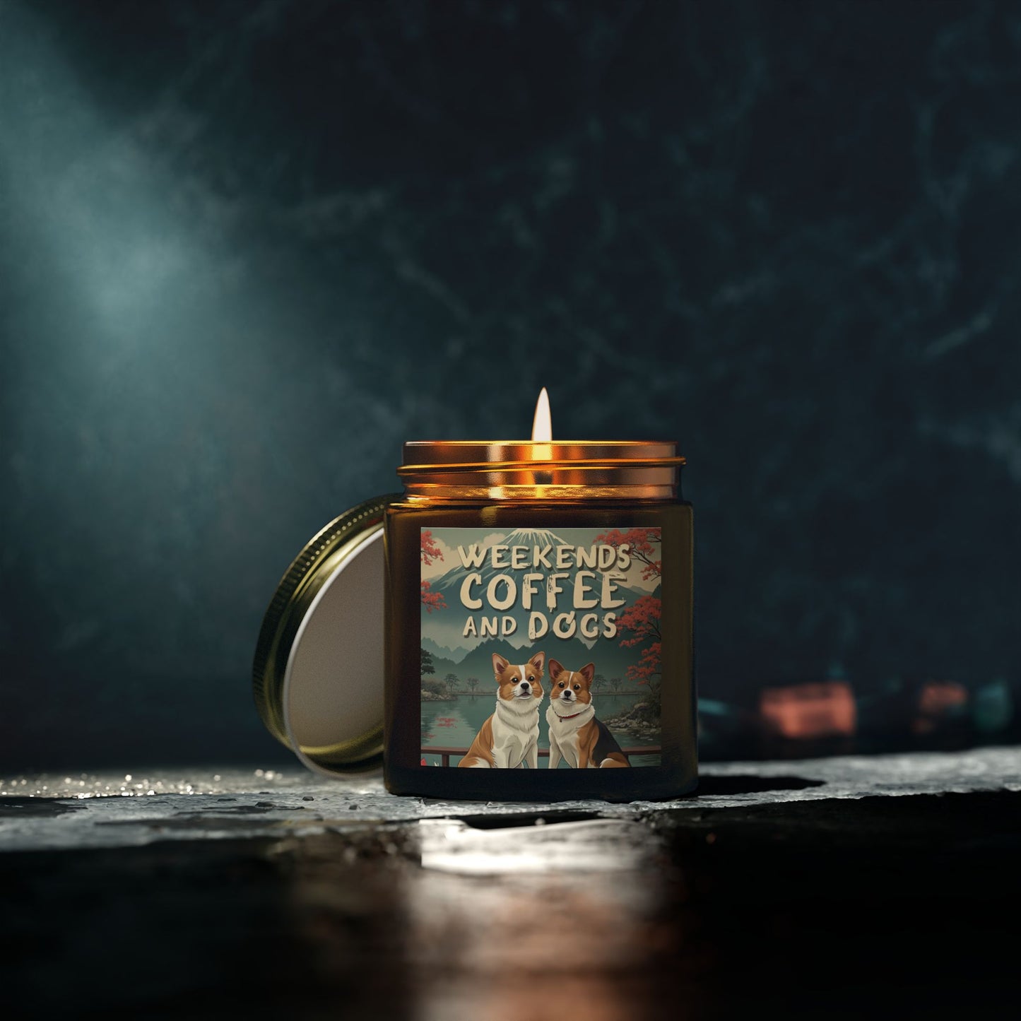 Candles Coconut Apricot Wax Coffee Dogs Scented