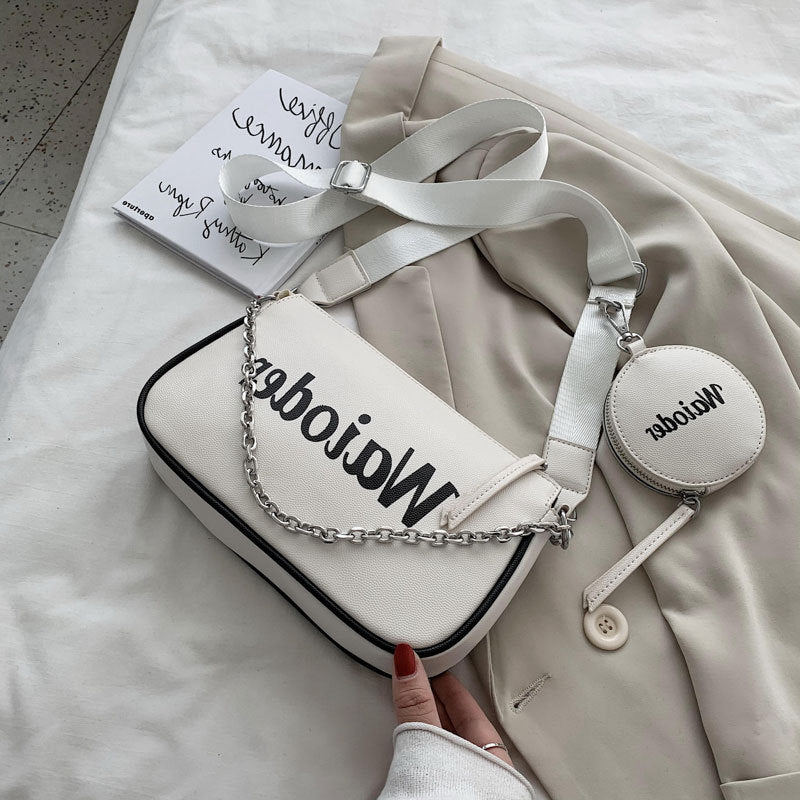Summer Casual Letters Student One-Shoulder Messenger Bag