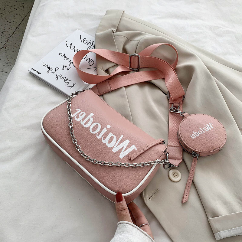 Summer Casual Letters Student One-Shoulder Messenger Bag