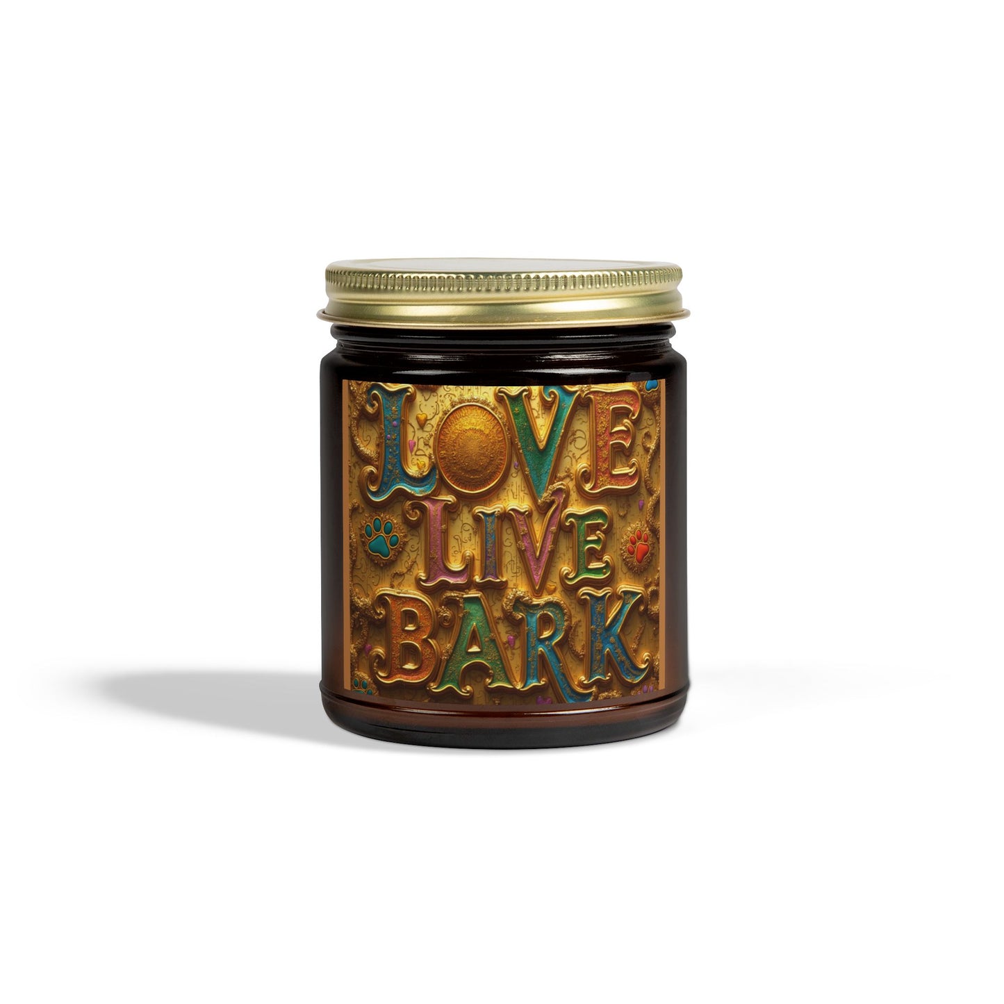 Candle, Love Live Bark Scented, Coconut Apricot Wax