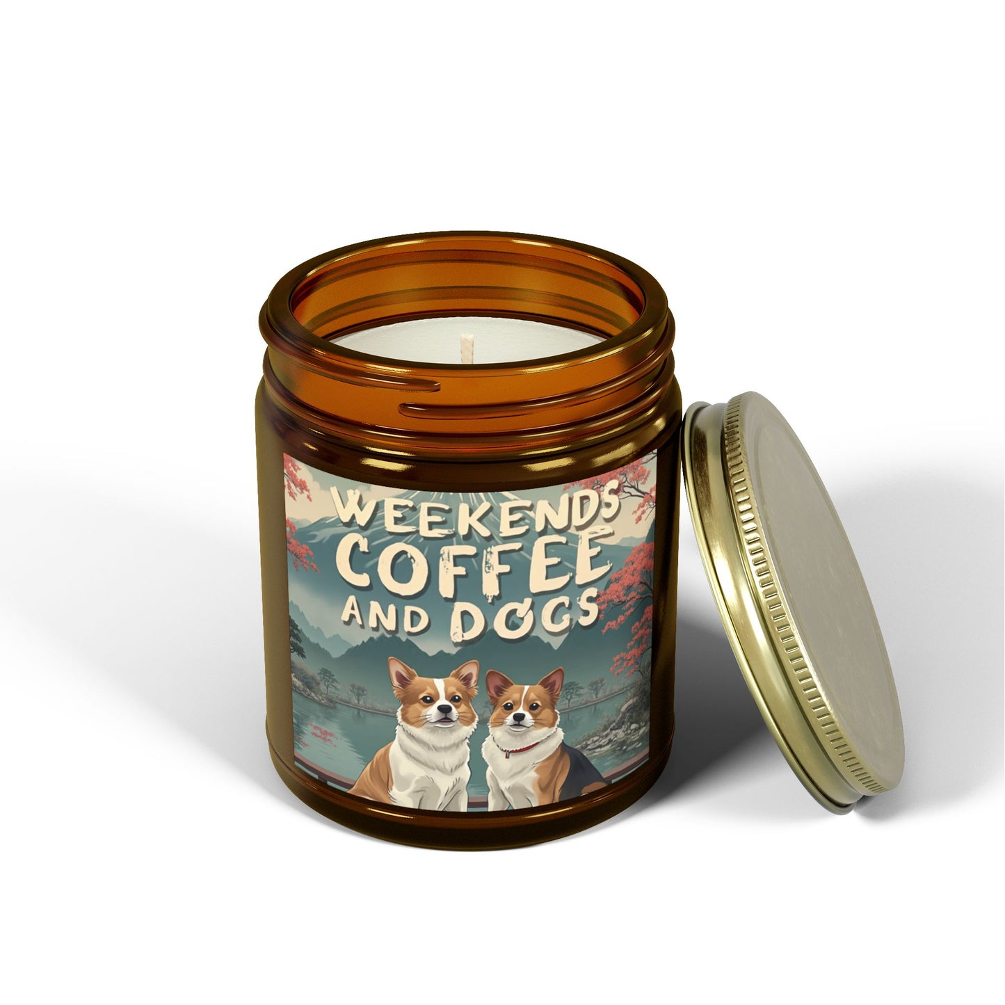 Candles Coconut Apricot Wax Coffee Dogs Scented