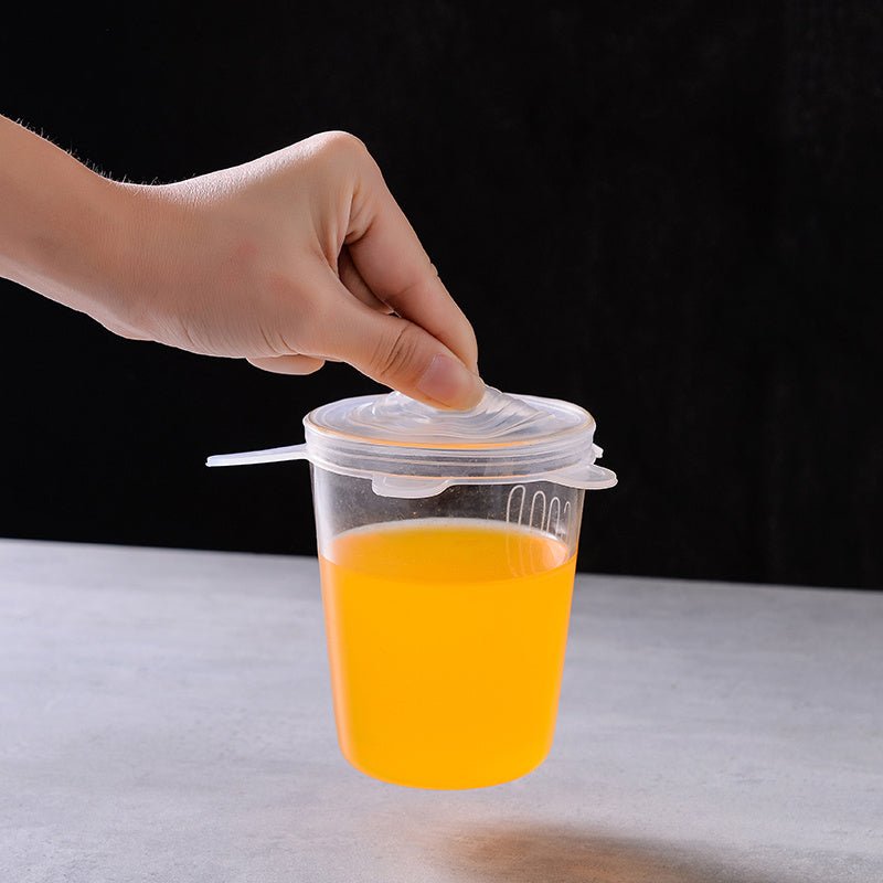 6pcs Reusable Silicone Lid Lids Compatible for Bowls, Plates, Pots & Pans - Multi - Size Dishwasher & Fridge Safe Food Storage Covers, Durable - Fit Lid Fits Most Containers - Buy That Thang