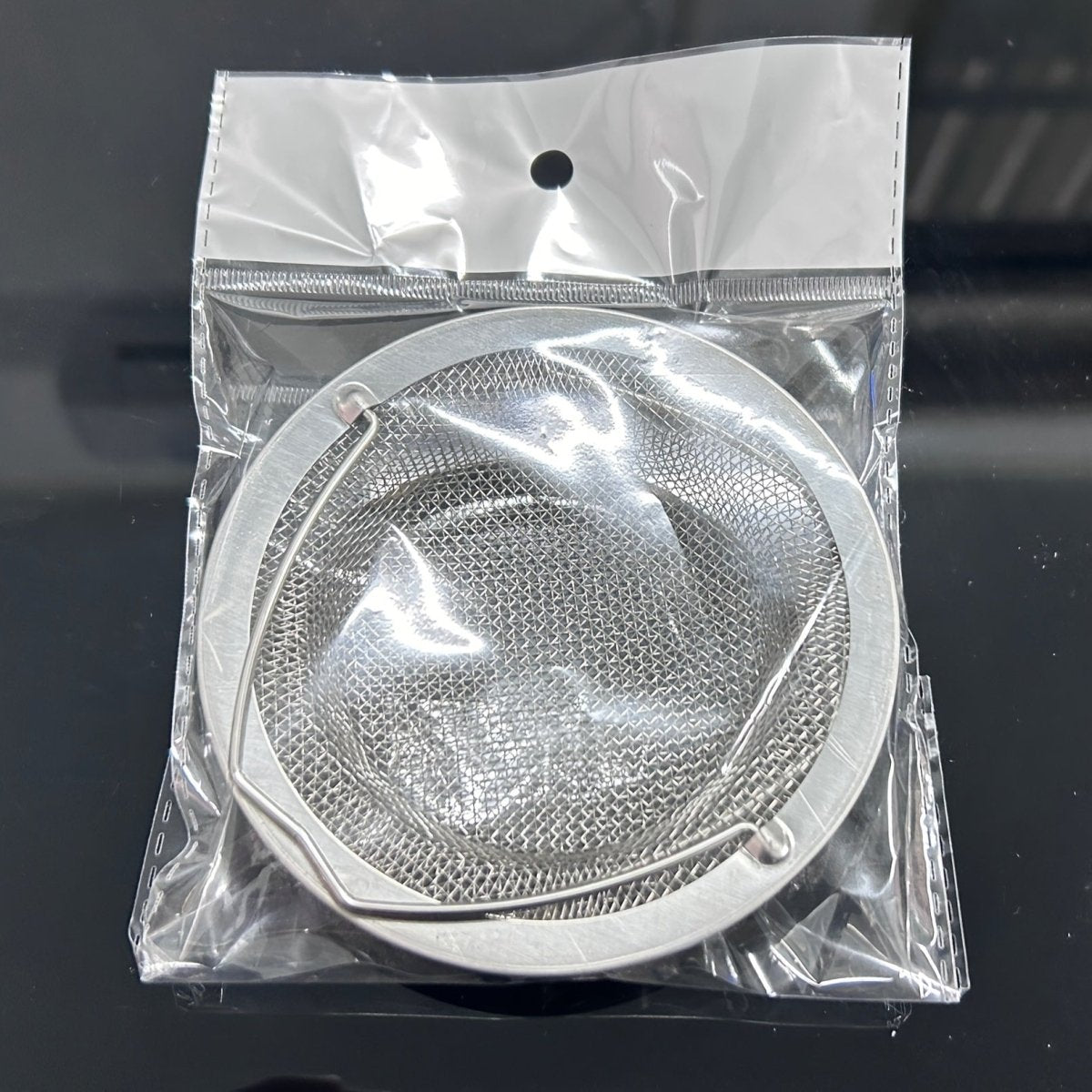 1 Stainless Steel Kitchen Sink Strainer with Handle - Modern Round, Mesh Strainer, Suitable for Bathroom and Kitchen Sinks, Power - Free, Bathroom Sink Strainer | Stylish Metal Finish | Stainless Steel Mesh - Buy That Thang