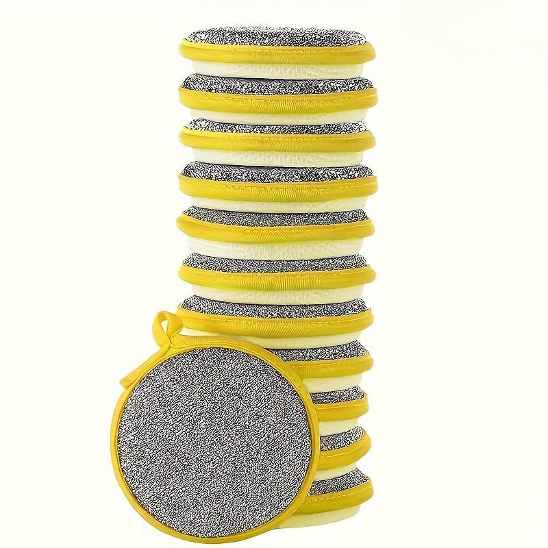 20pcs Durable Kitchen Cleaning Sponge Set, Double - Sided Scratch Resistant Scrubbing Pad, Dishwashing Brush, Multi - Purpose Cleaning, Reusable And Washable, Cleaning Accessories, Kitchen Cleaning Supplies - Buy That Thang
