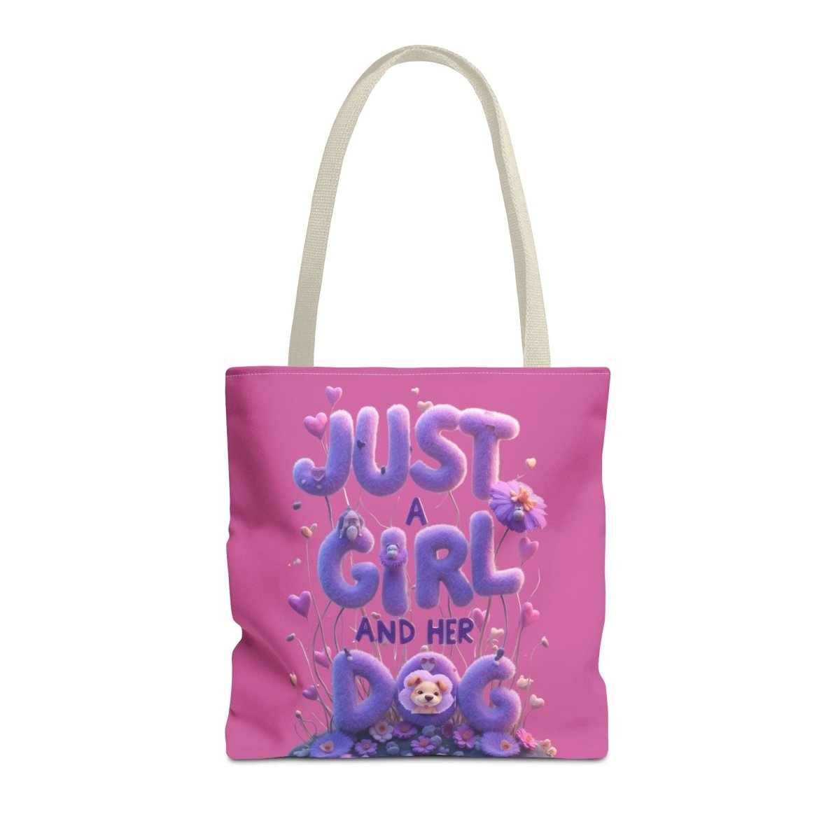 Dog Lover Tote Bag - Just a Girl and Her Dog Design - Buy That Thang