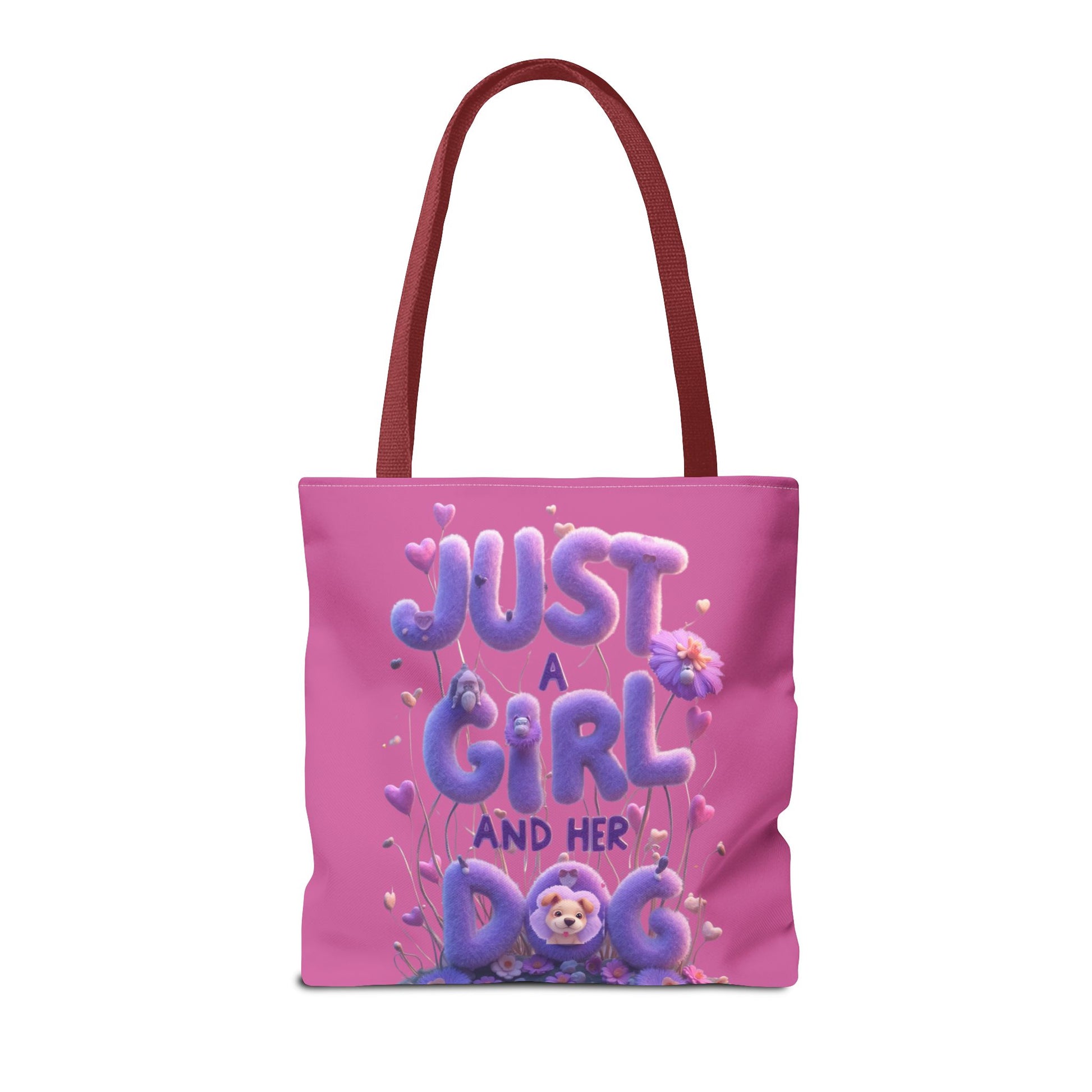 Dog Lover Tote Bag - Just a Girl and Her Dog Design - Buy That Thang