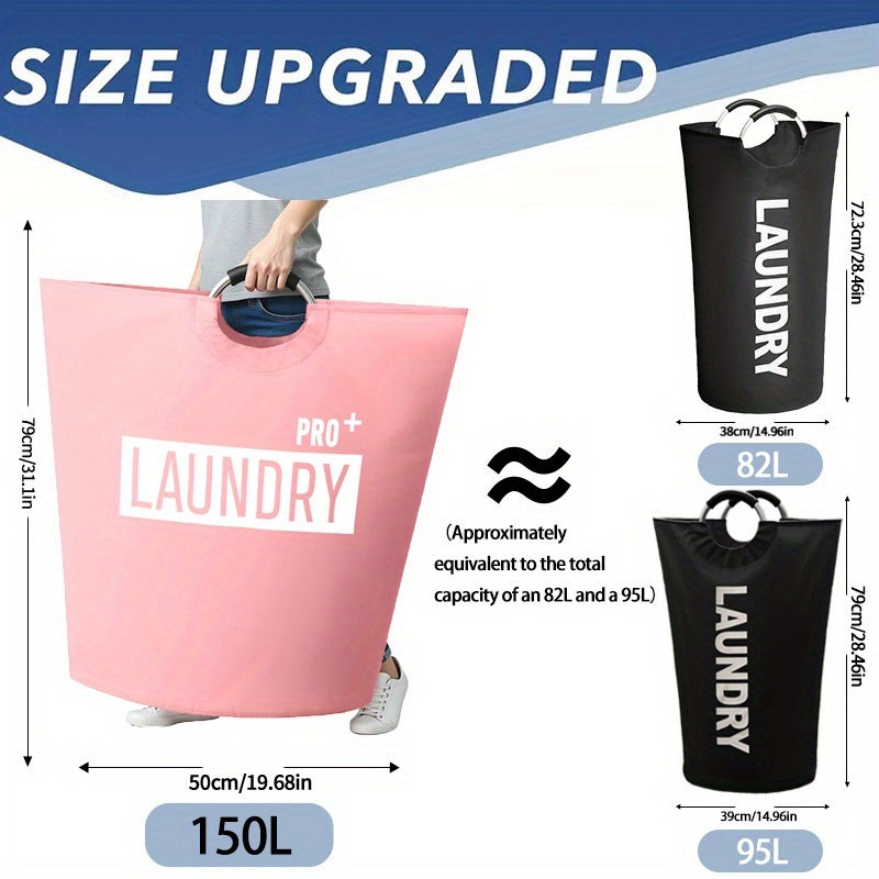 Large Laundry Basket - with Foldable Laundry Bags, Foldable High Quality Laundry Baskets, Available In Different Sizes, Suitable for Multi-purpose Storage In Bathrooms, Laundry Rooms, Balconies, And Dormitories, Of High Quali