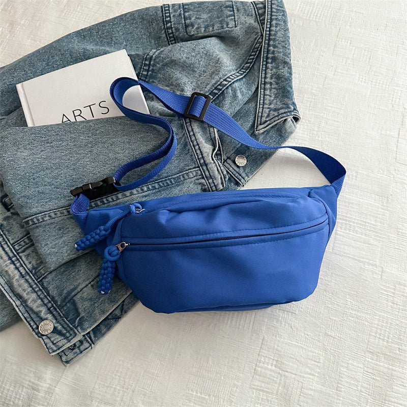 Crossbody bag women's casual bag canvas bag waist bag trendy sports chest bag - Buy That Thang