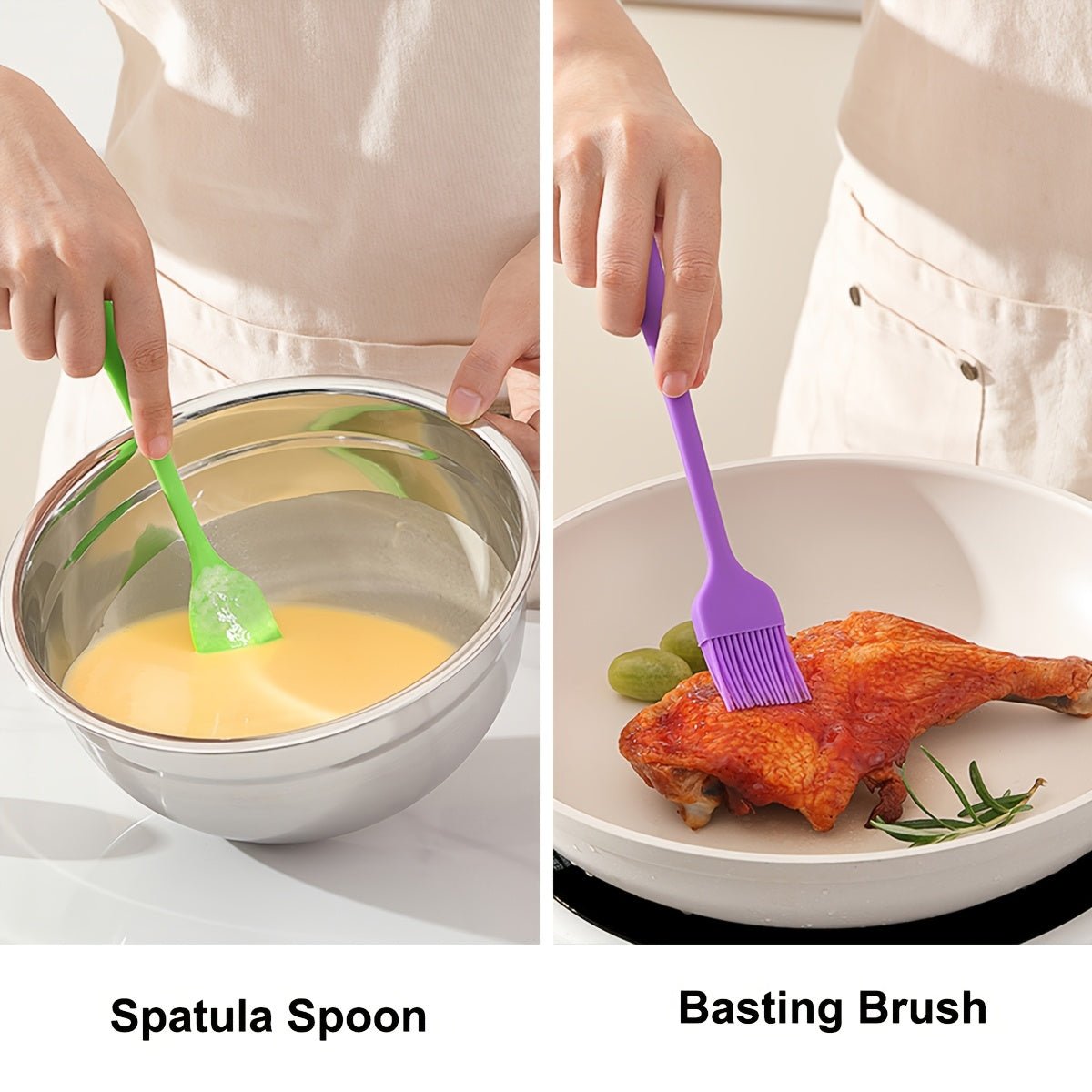 21pcs Mixing Bowls With Lids Set, Stainless Steel Mixing Bowls With 3 Grater Attachments, Size 4.5, 4, 3.5, 2.1, 1.5, 1.1, 0.7QT, Ideal For Kitchen Cooking Baking & Serving - Buy That Thang