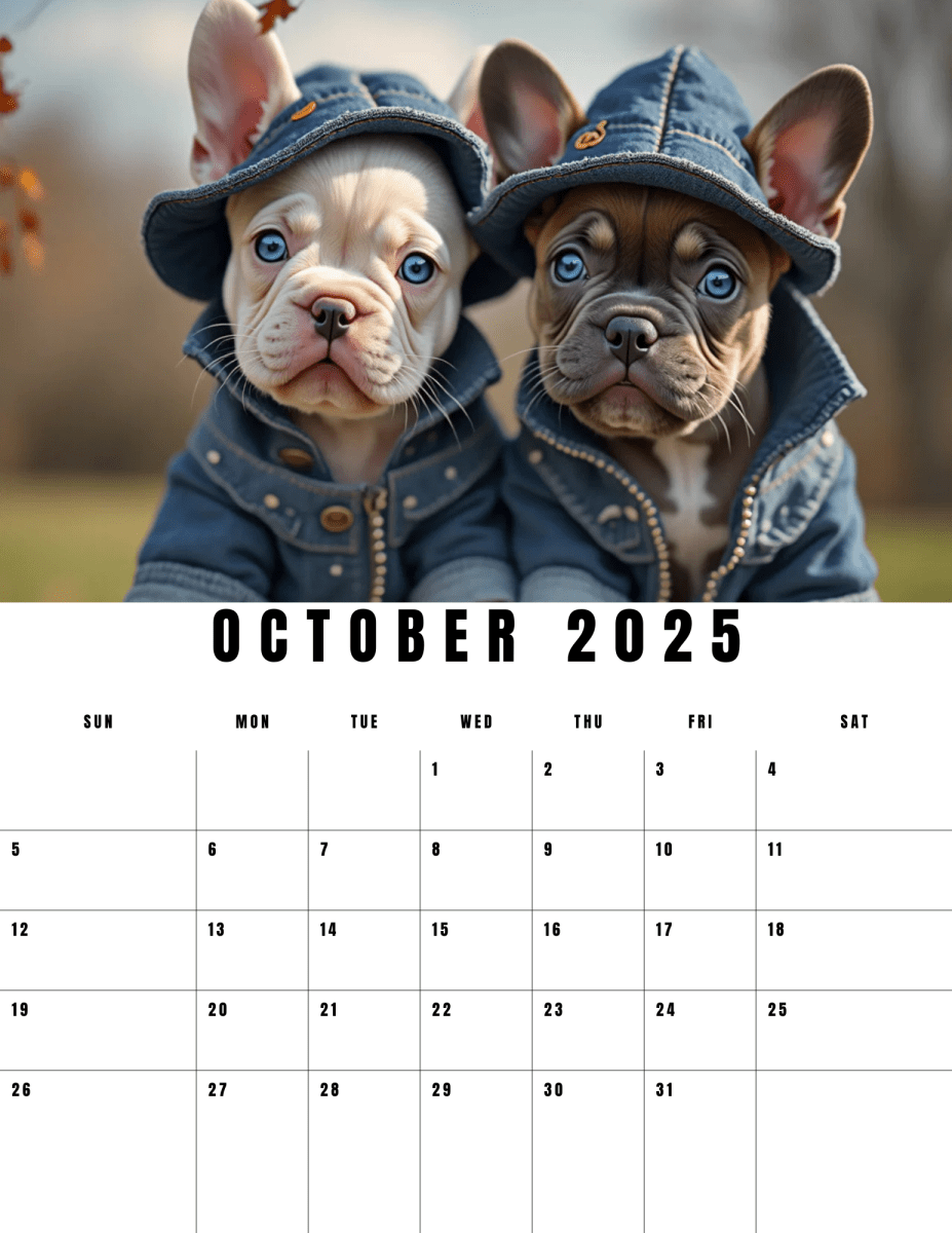 French Bull Dog Digital Planner and 2025 Calendar - Buy That Thang