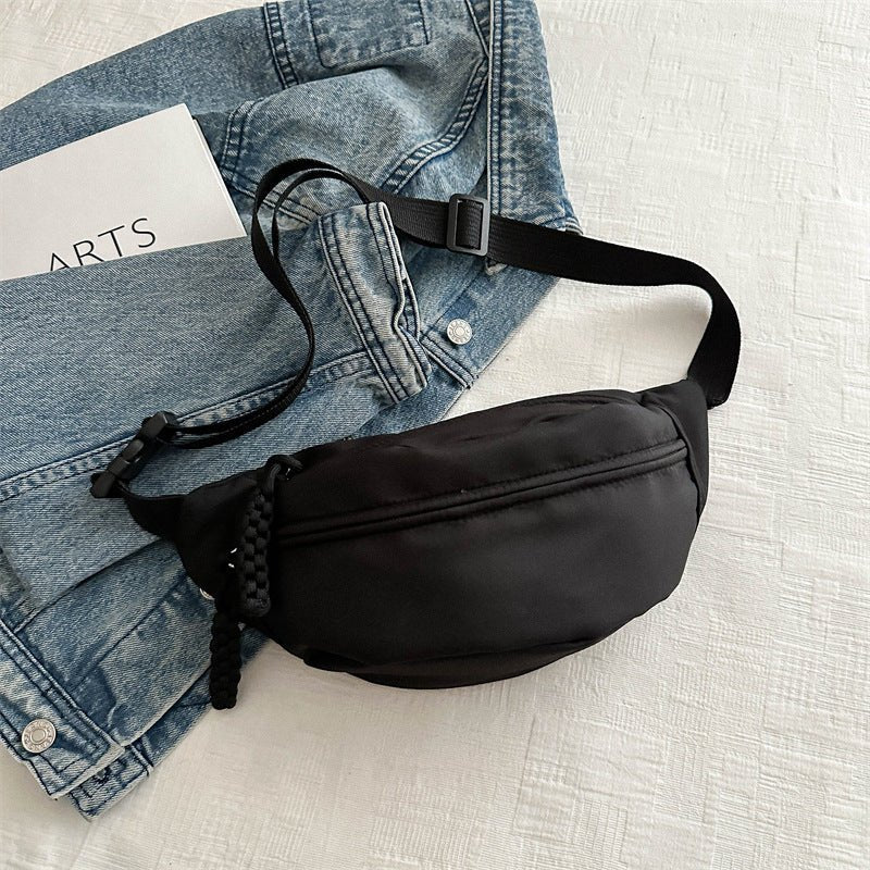 Crossbody bag women's casual bag canvas bag waist bag trendy sports chest bag - Buy That Thang