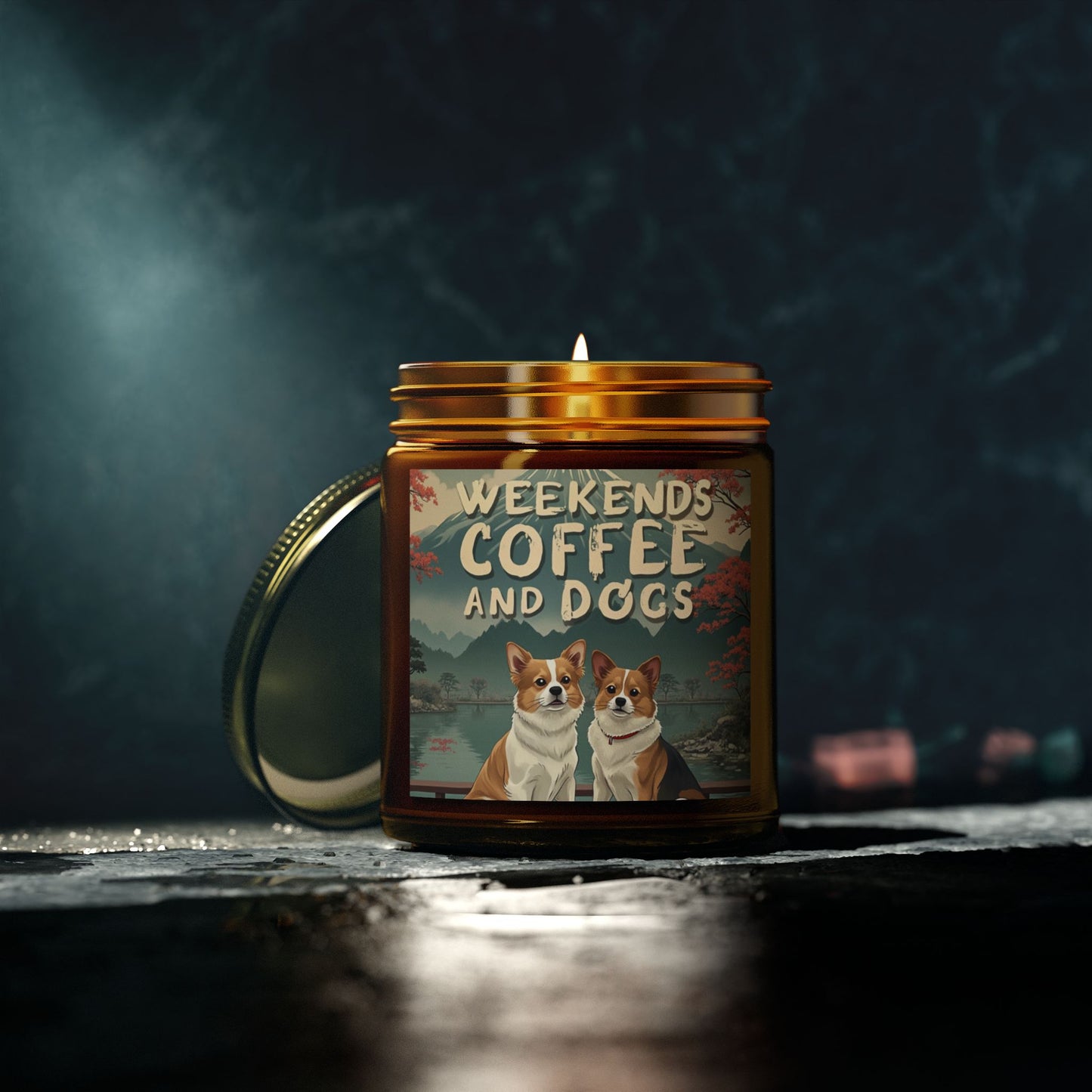 Candles Coconut Apricot Wax Coffee Dogs Scented
