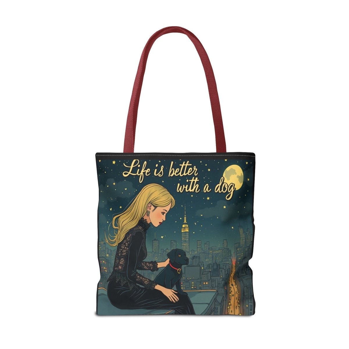 Dog Lover Tote Bag - Life is Better with a Dog 2 - Buy That Thang