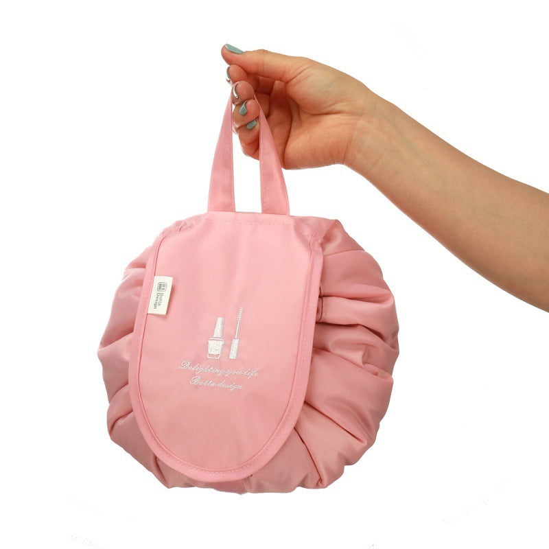 Lazy Toiletry or Makeup Bags Travel Home Large Capacity Waterproof Portable Storage Drawstring Bag Makeup Wash Bag
