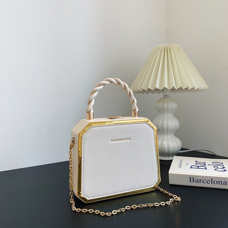 Fashionable small square bag stylish simple and exquisite chain crossbody bag - Buy That Thang