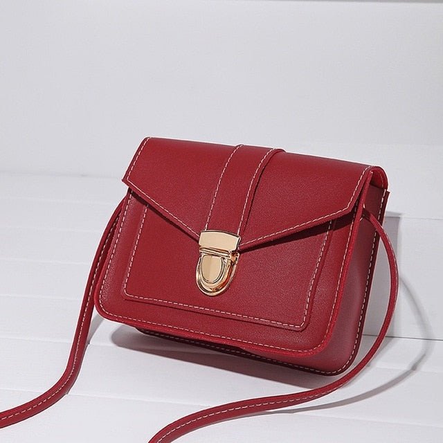 Fashion Small Crossbody Bags for Women Mini PU Leather Shoulder Messenger Bag for Girl Yellow Bolsas Ladies Phone Purse - Buy That Thang