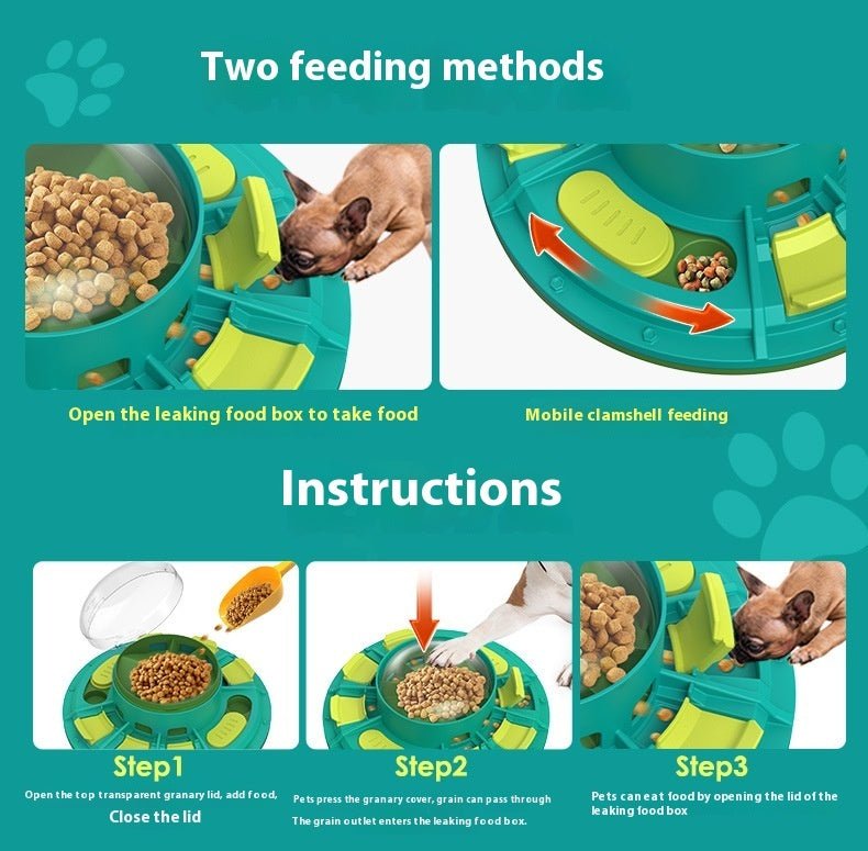Interactive Dog Puzzle Toy For IQ Improvement And Slow Feeding Suitable For All Sizes Pets Nutritious Diet - Friendly Non - Electric Plastic Pets Game Pet Products - Buy That Thang