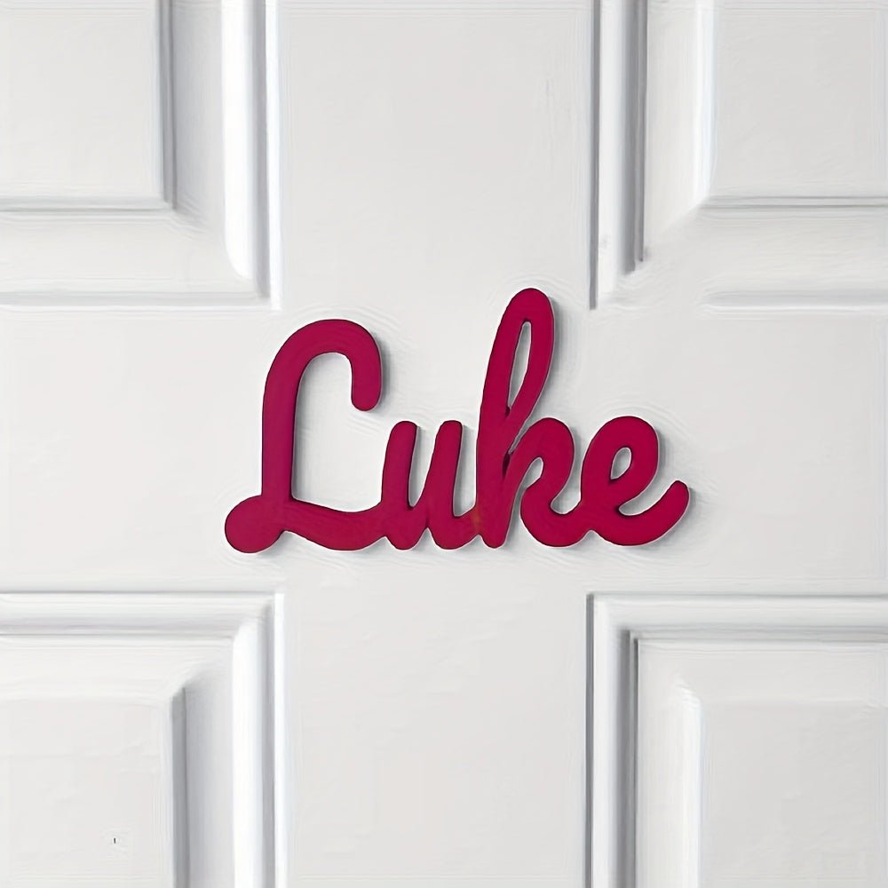 1pc Customizable Acrylic Nameplate - Self - Adhesive Backing, Indoor Wall Art Home Decor, Suitable for Office, Room, and Wall Name Signs - Personalized Bedroom Decor, Room Decoration, Perfect Christmas Gift - Buy That Thang