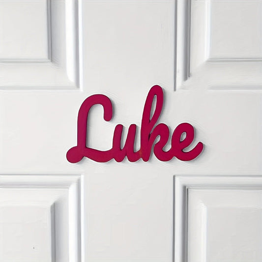 1pc Customizable Acrylic Nameplate - Self - Adhesive Backing, Indoor Wall Art Home Decor, Suitable for Office, Room, and Wall Name Signs - Personalized Bedroom Decor, Room Decoration, Perfect Christmas Gift - Buy That Thang