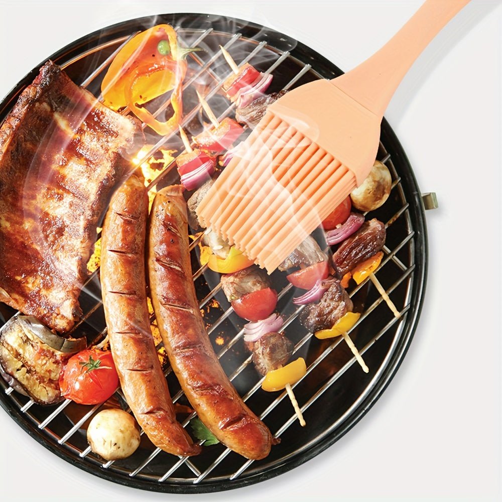 4pcs Silicone BBQ Basting Brushes - Heat Resistant, Non - Stick Oil & Sauce Applicators for Cooking and Grilling, Durable Kitchen Tools with Ergonomic Handles, Cooking Utensils | Silicone Brushes | Silicone Construction - Buy That Thang