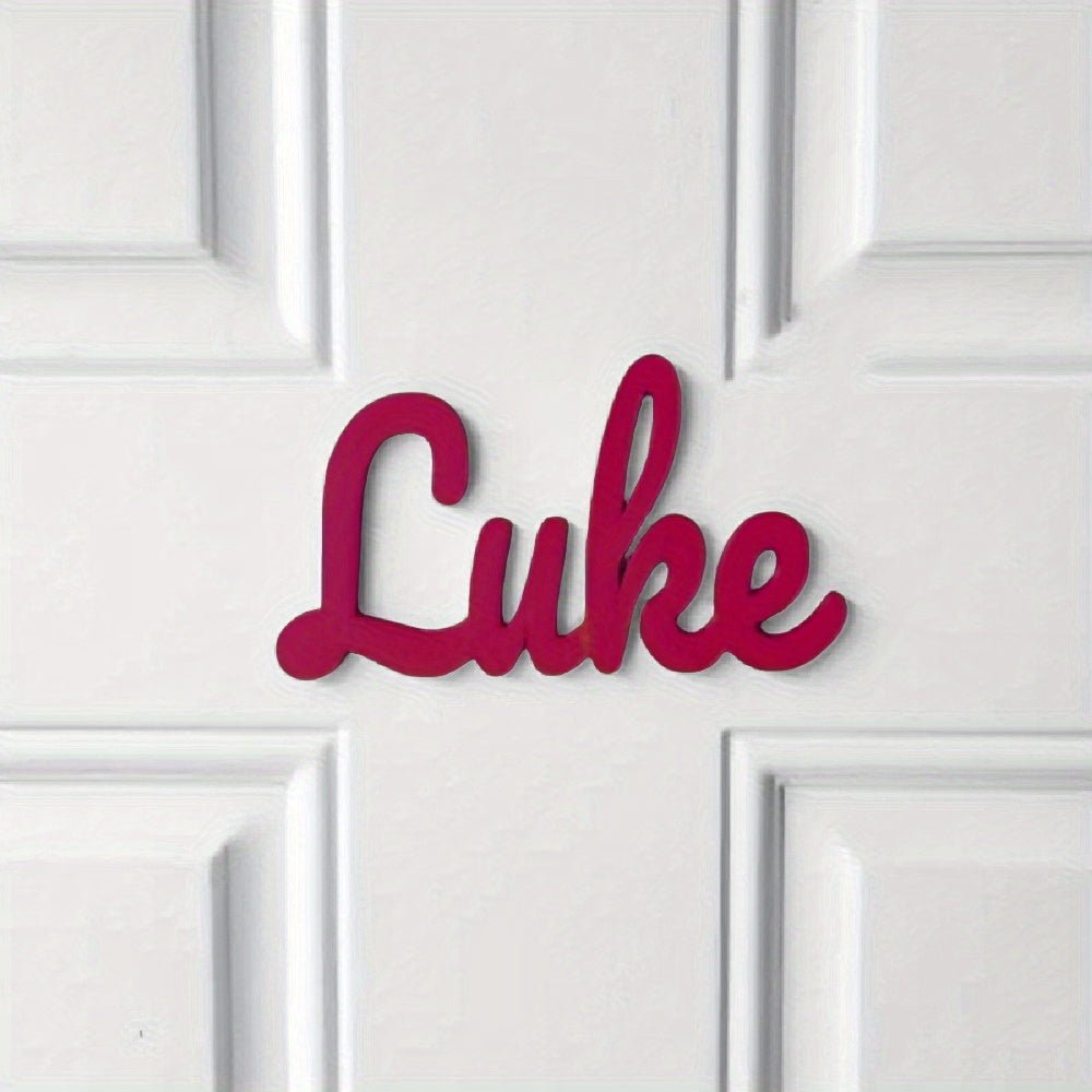 1pc Customizable Acrylic Nameplate - Self - Adhesive Backing, Indoor Wall Art Home Decor, Suitable for Office, Room, and Wall Name Signs - Personalized Bedroom Decor, Room Decoration, Perfect Christmas Gift - Buy That Thang